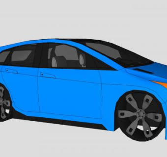 VR22微型汽车SU模型下载_sketchup草图大师SKP模型