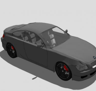 宝马M6豪华轿跑车SU模型下载_sketchup草图大师SKP模型