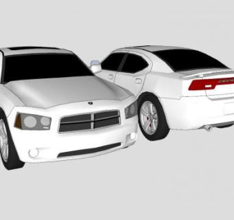 道奇LX汽车SU模型下载_sketchup草图大师SKP模型