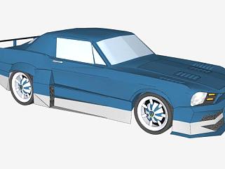 福特67野马超级跑车SU模型下载_sketchup草图大师SKP模型