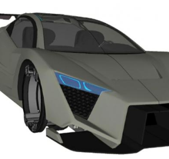 未来的V7概念车SU模型下载_sketchup草图大师SKP模型