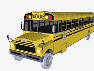 公共巴士车辆SU模型下载_sketchup草图大师SKP模型
