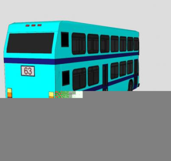 双层巴士车辆SU模型下载_sketchup草图大师SKP模型