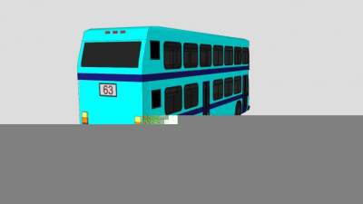 双层巴士车辆SU模型下载_sketchup草图大师SKP模型