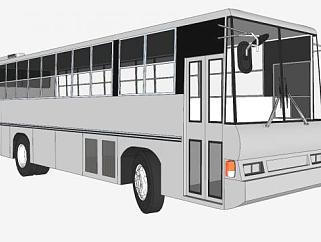 公共汽车外构架SU模型下载_sketchup草图大师SKP模型