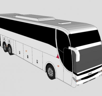 斯堪尼亚巴士SU模型下载_sketchup草图大师SKP模型