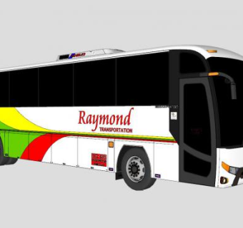 菲律宾公共汽车SU模型下载_sketchup草图大师SKP模型