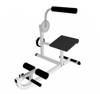 体育健身腿器材SU模型下载_sketchup草图大师SKP模型