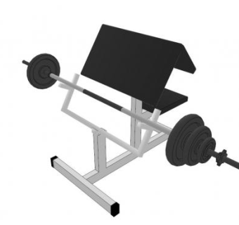 体育用品力量训练哑铃SU模型下载_sketchup草图大师SKP模型