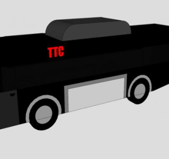TTC巴士SU模型下载_sketchup草图大师SKP模型
