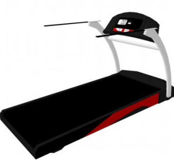 健身跑步机SU模型下载_sketchup草图大师SKP模型