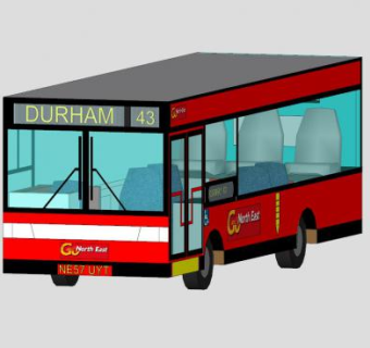 达勒姆县公交车SU模型下载_sketchup草图大师SKP模型