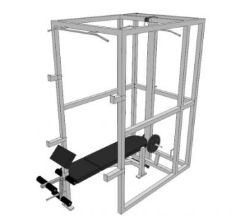 现代动力机架SU模型下载_sketchup草图大师SKP模型