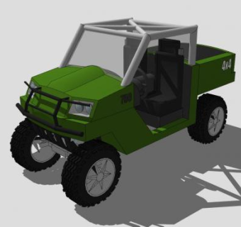 utv全地形车SU模型下载_sketchup草图大师SKP模型