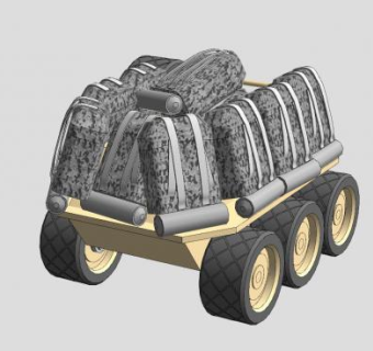 小队任务支援运输车SU模型下载_sketchup草图大师SKP模型