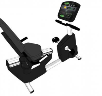 健身激活卧式自行车SU模型下载_sketchup草图大师SKP模型