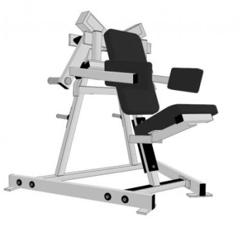 坐式提肩训练器SU模型下载_sketchup草图大师SKP模型