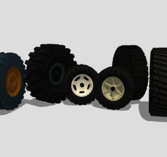 越野车轮系列SU模型下载_sketchup草图大师SKP模型