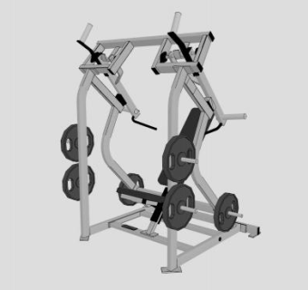 综合型力量训练器SU模型下载_sketchup草图大师SKP模型