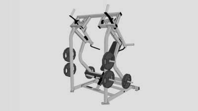 综合型力量训练器SU模型下载_sketchup草图大师SKP模型