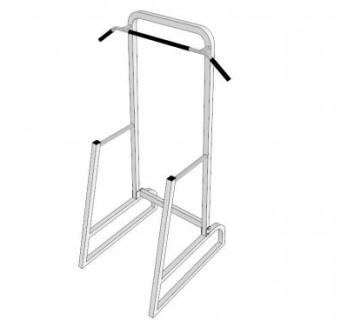 牵引杆健身器材SU模型下载_sketchup草图大师SKP模型