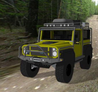 猎鹰F5E越野车SU模型下载_sketchup草图大师SKP模型