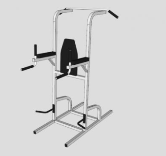 罗马椅健身器材SU模型下载_sketchup草图大师SKP模型