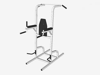 罗马椅健身器材SU模型下载_sketchup草图大师SKP模型