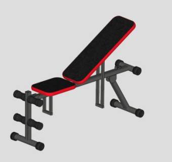 健身俯卧撑支架SU模型下载_sketchup草图大师SKP模型
