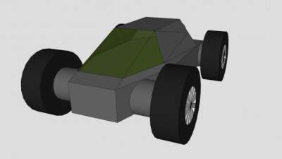 全地形车草图SU模型下载_sketchup草图大师SKP模型