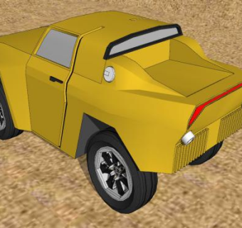 山地越野车辆SU模型下载_sketchup草图大师SKP模型