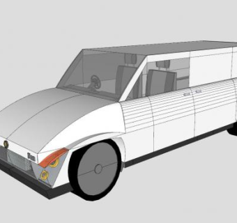 商务车车辆SU模型下载_sketchup草图大师SKP模型