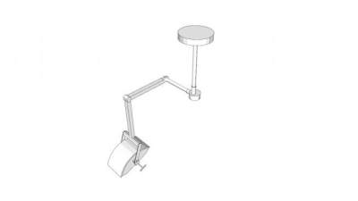 牙科操作光手术器械SU模型下载_sketchup草图大师SKP模型