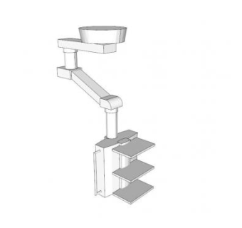 天花板安装手术设备器SU模型下载_sketchup草图大师SKP模型