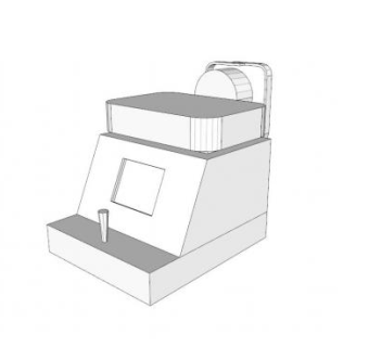 角膜地形图单元器械SU模型下载_sketchup草图大师SKP模型