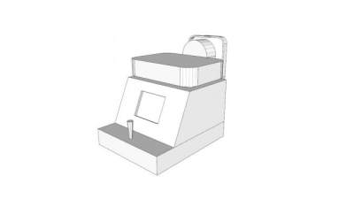 角膜地形图单元器械SU模型下载_sketchup草图大师SKP模型