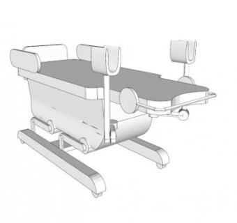 分娩电动床SU模型下载_sketchup草图大师SKP模型