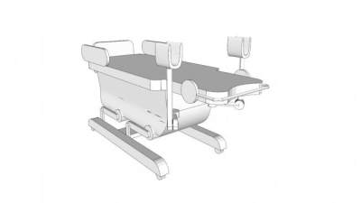 分娩电动床SU模型下载_sketchup草图大师SKP模型