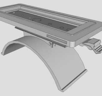 手术床医疗设备SU模型下载_sketchup草图大师SKP模型