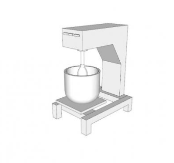 搅拌机器械SU模型下载_sketchup草图大师SKP模型