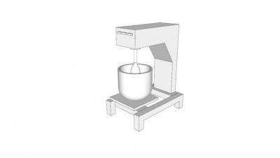 搅拌机器械SU模型下载_sketchup草图大师SKP模型