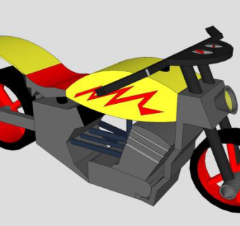哈雷戴维森摩托车SU模型下载_sketchup草图大师SKP模型