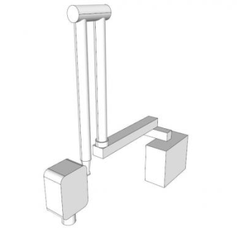 牙科器械墙壁安装SU模型下载_sketchup草图大师SKP模型