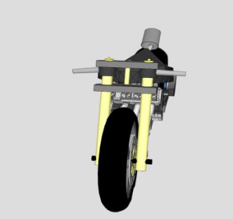 摩托车车辆构架SU模型下载_sketchup草图大师SKP模型
