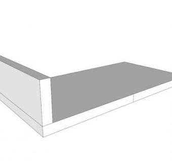 工作台塑料层压板SU模型下载_sketchup草图大师SKP模型