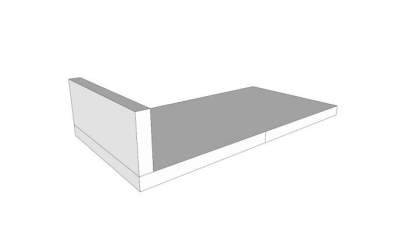 工作台塑料层压板SU模型下载_sketchup草图大师SKP模型