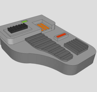 大脑皮层刺激器设备SU模型下载_sketchup草图大师SKP模型