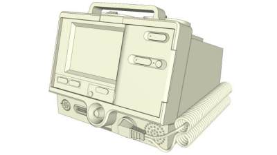 除颤器SU模型下载_sketchup草图大师SKP模型