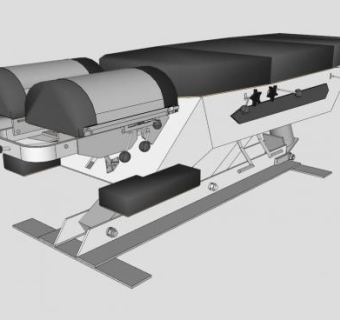 医疗按摩桌SU模型下载_sketchup草图大师SKP模型