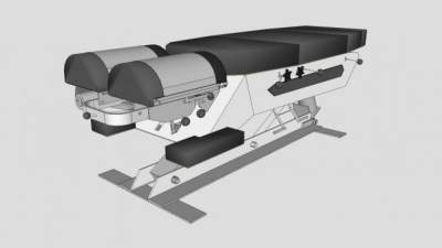 医疗按摩桌SU模型下载_sketchup草图大师SKP模型